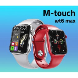 M touch WT6 Max Smartwatch With 2 Straps- Red M touch WT6 Max Smartwatch With 2 Straps- Red