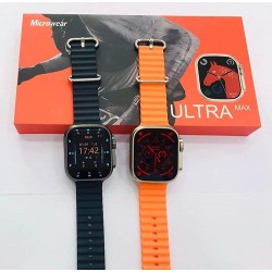 Microwear Ultra Max Smartwatch – Bluetooth Call 2.0 Inch / 49m-For Android & IOS- Orange