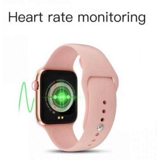 Smart Watch FT 80 compatible with android & IOS Rose Gold x Pink