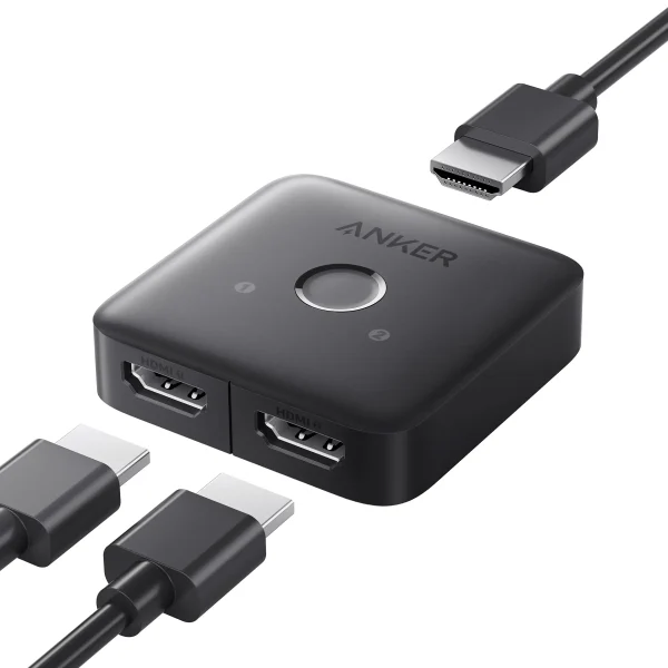 محول HDMI انكر 3 في 1 USB-C متعدد المنافذ - رمادي | Anker A83H10A1