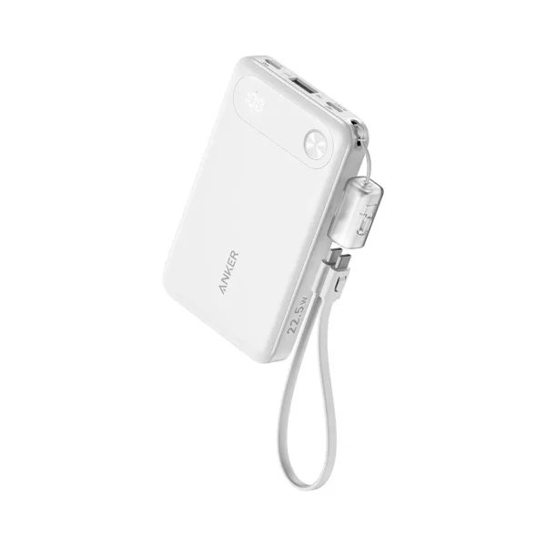 Anker PowerCore 10K - باور بانك 10,000mAh 22.5W - أبيض (A1257H21)