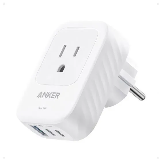 شاحن حائط Anker 521 متعدد المنافذ (5 في 1) أبيض | A92A2321