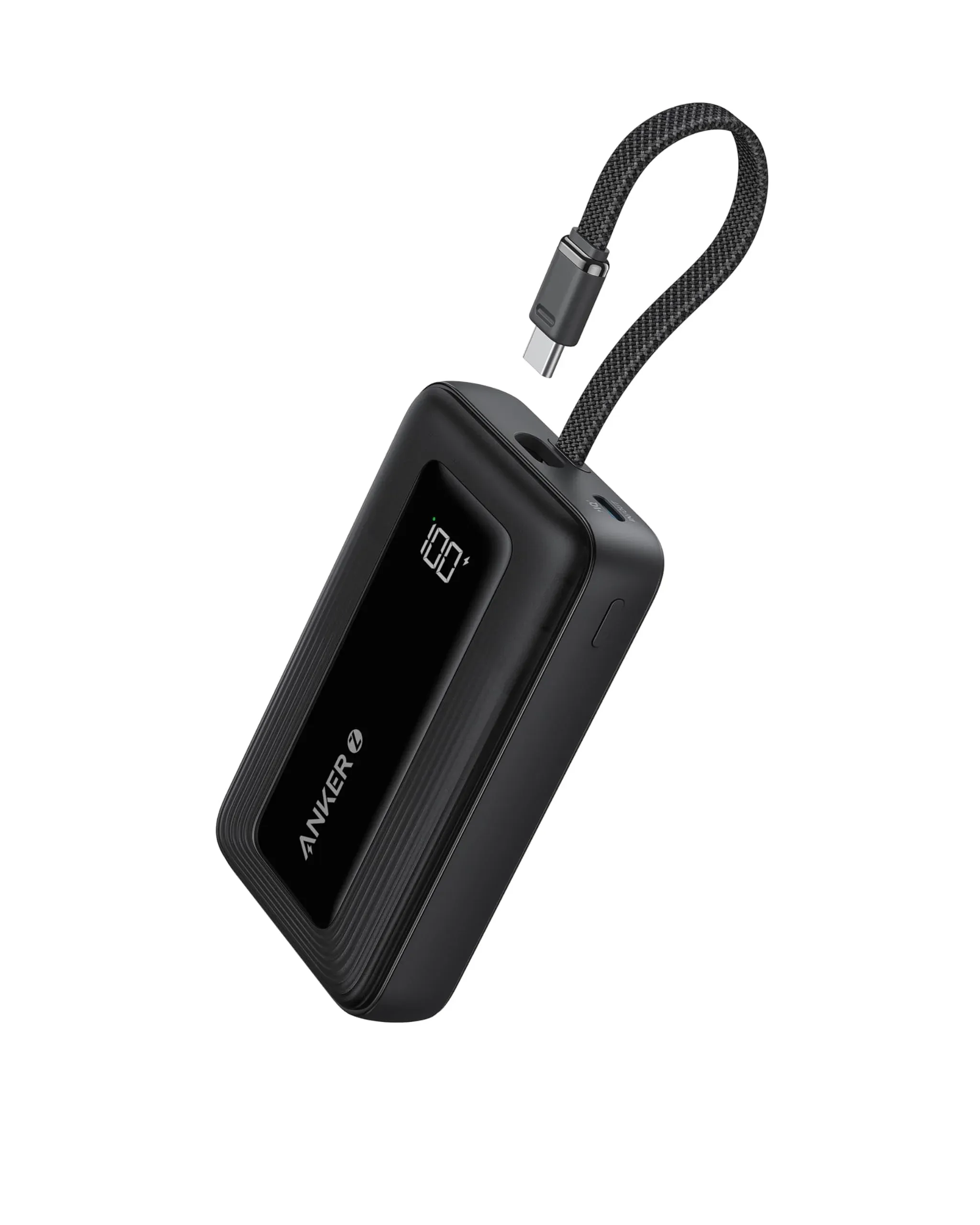 شاحن باور بانك Anker Zolo المحمول فائق السرعة 10000 مللي أمبير مع كيبل USB-C مدمج - 30 وات (أسود) شاحن باور بانك Anker Zolo المحمول فائق السرعة 10000 مللي أمبير مع كيبل USB-C مدمج - 30 وات (أسود)