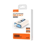 Recci RPB-P12 10000mAh Power Bank with 2 Built-in Cables and Fast Charging - Image 2