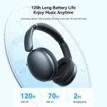 Joyroom JR-JH1 Wireless Earphones with Hybrid ANC Noise Cancelling Technology - Black - Image 6