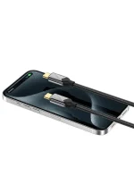 ⁦كابل Ritchie RS18CC Travel Series Type-C إلى Type-C PD 240W للشحن السريع ونقل البيانات بطول 1.5 متر⁩ - الصورة ⁦2⁩