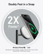 Anker MagGo Qi2 (B25M3311) – 3-in-1 Magnetic Fast Wireless Charger with 18-Month Local Warranty - Image 6