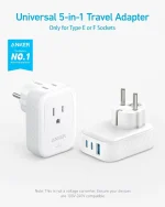Anker 521 Multi-Port Wall Charger (5-in-1) White | A92A2321-18-month warranty from the local official agent - Image 4