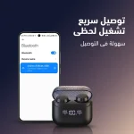 ⁦سماعات أورايمو AirBuds 4 اللاسلكية (OTW-340) مع شاشة LED وتقنية 4-ENC للمكالمات⁩ - الصورة ⁦6⁩