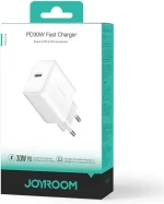 ⁦شاحن حائط Joyroom JR-TCF24 بتقنية PD 30W للشحن السريع باللون الأبيض⁩ - الصورة ⁦7⁩