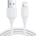 كابل شحن ونقل بيانات Joyroom S-A9 Lightning طويل المدى 3A (من USB-A إلى Lightning) بطول 2 متر - أبيض