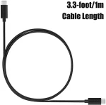 Choelech-CC002- Type-C to Type-C PVC Cable in Black - Image 4