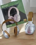 Sodo SD-1105 Bluetooth 5.3 Wireless Headphones with External Microphone and SD Card Support - Brown - Image 4