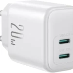 شاحن Joyroom JR-TCF12 بمنفذين USB-C بقوة 20 واط - أبيض