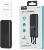 ⁦باور بانك Choetech-B654-BK-EG بسعة 10000 مللي أمبير مع تقنية PD بقوة 20 واط⁩ - الصورة ⁦7⁩