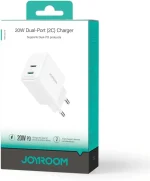 Joyroom JR-TCF12 20W Dual-Port USB-C Charger - White - Image 9