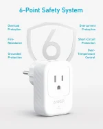 Anker 521 Multi-Port Wall Charger (5-in-1) White | A92A2321-18-month warranty from the local official agent - Image 2
