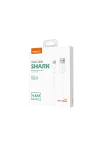 ⁦كابل شحن سريع وناقل بيانات Recci RTC-P05M Micro USB 4.5A بطول 1.5 متر - أبيض⁩ - الصورة ⁦3⁩