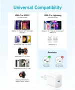 Anker 20W USB-C Wall Charger - White (PowerPort III Nano)18-month warranty from the local official agent - Image 2