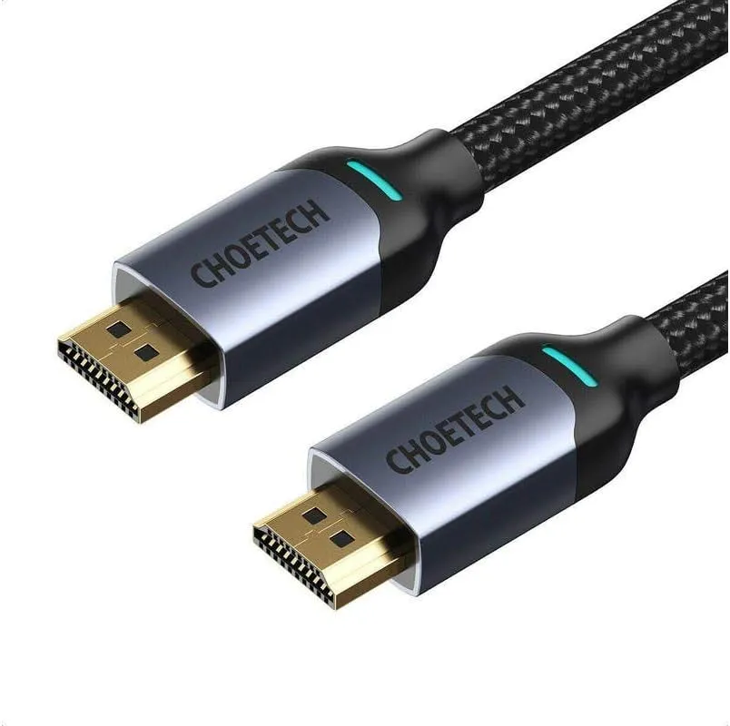 كابل Choetech HDMI 8K إلى HDMI بطول 2 متر (نايلون أسود) كابل Choetech HDMI 8K إلى HDMI بطول 2 متر (نايلون أسود)