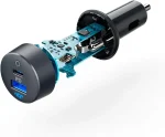 Anker PowerDrive 35W Car Charger with PD and USB-A Ports for Fast Charging-18-month warranty from the local official agent - Image 4
