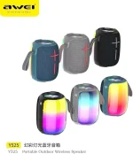 Owei Y525 Portable Wireless Bluetooth Speaker with RGB Lighting - Grey - Image 2