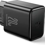 شاحن Joyroom Flash Series JR-TCF06 أحادي المنفذ 20 وات بتقنية توصيل الطاقة (PD) USB أسود