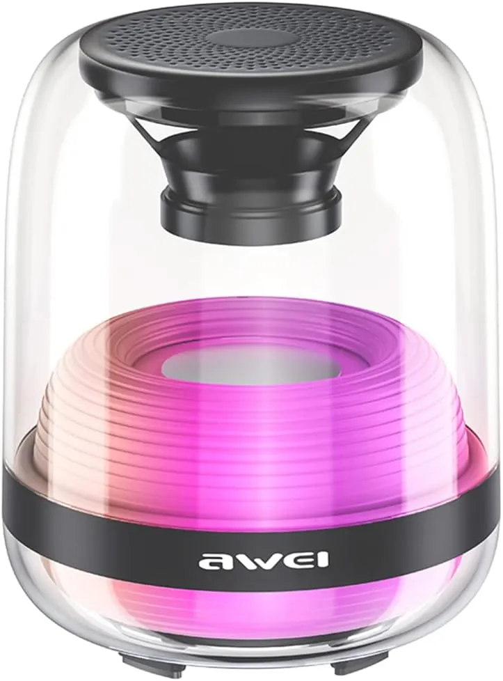 مكبر صوت بلوتوث محمول Awei Y386 مقاوم للماء مع إضاءة RGB مكبر صوت بلوتوث محمول Awei Y386 مقاوم للماء مع إضاءة RGB