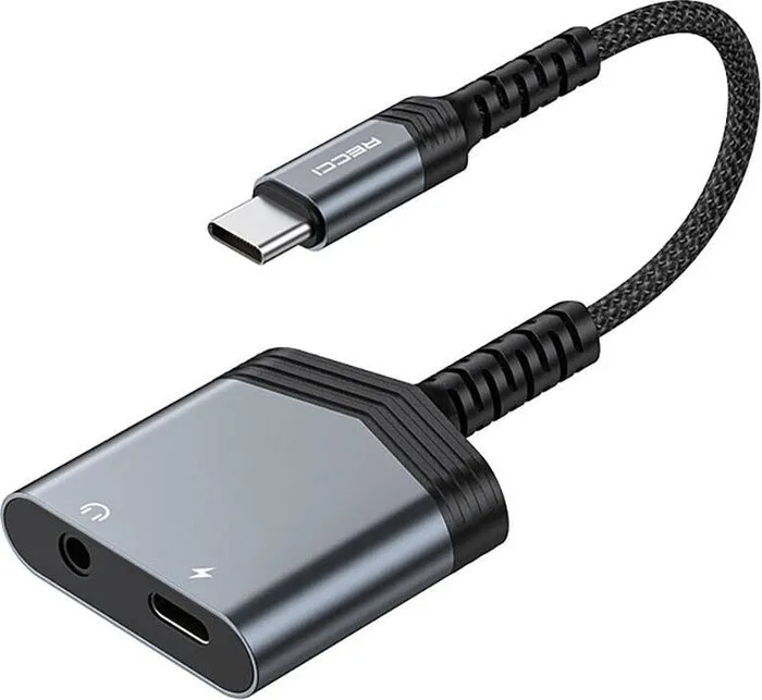 559b2518-52ac-477a-ac5d-54c78c69 كيبل Recci 2 في 1 شحن سريع PD 60W من Type-C إلى Type-C موديل RDS-A19