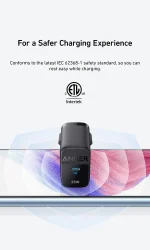 ⁦شاحن Anker PowerPort III 25W سريع الشحن - أبيض (A2642G21)ضمان 18 شهر من الوكيل الرسمي المحلي⁩ - الصورة ⁦3⁩