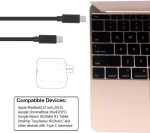 Choelech-CC002- Type-C to Type-C PVC Cable in Black - Image 2