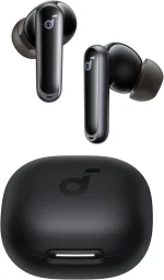سماعات أذن Anker Soundcore P40i اللاسلكية: إلغاء ضوضاء تكيفي، صوت باص عميق، 60 ساعة تشغيل، وحافظة 2 في 1