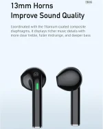 T26 Pro Wireless In-Ear Noise Cancelling Earphones, Bluetooth 5.3, IPX6 Waterproof - Black - Image 2