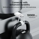 S-A9 White 0.25m USB-A to Lightning Fast Data Charging Cable - Image 6