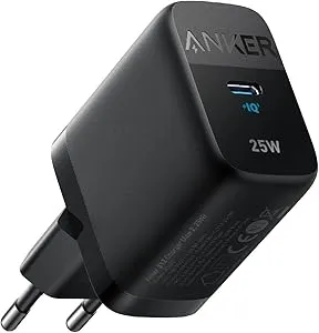 شاحن Anker 312 USB-C بقوة 25 واط يدعم الشحن فائق السرعة من سامسونج