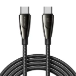 كيبل شحن بيانات سريع 240 واط SA31-CC5 Pioneer Series (Type-C إلى Type-C) 1.2 متر - أسود