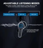 Choebuds Pro TWS ANC + ENC 6 Mics- BH-T10- Professional Wireless Noise Cancelling Earphones - Image 3