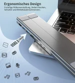 Choetech 7in1 HUB Stand -HUB-M48- Multifunctional USB-C Docking Station with PD Charging and 4K HDMI (Grey) - Image 4
