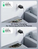 Joyroom JR-TCF23 25W Ultra-Fast Wall Charger - Black - Image 4