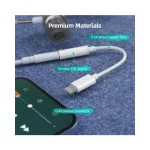 Choetech -AUX005-Lightning to 3.5mm Audio Cable - White - Image 2