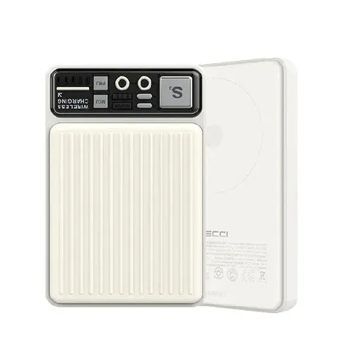 باور بانك Recci ASTRO BOY المغناطيسي 10000mAh - طراز RPB-W18-أبيض