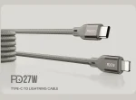 ⁦كابل Recci المغناطيسي للشحن السريع PD 27W Lightning RS23CL⁩ - الصورة ⁦4⁩