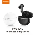 Recci REP-W88 Wireless Earphones with Active Noise Cancellation (ANC) - White - Image 2