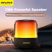 سماعة بلوتوث Awei Y680 TWS بقوة 40 واط ومضخم صوت ومقاومة للماء