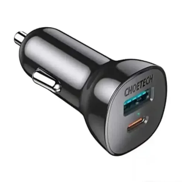 شاحن سيارة Choetech فائق السرعة 38 واط (PD20W + QC3.0)