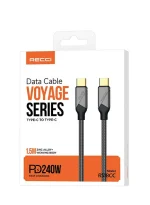 ⁦كابل Ritchie RS18CC Travel Series Type-C إلى Type-C PD 240W للشحن السريع ونقل البيانات بطول 1.5 متر⁩ - الصورة ⁦5⁩