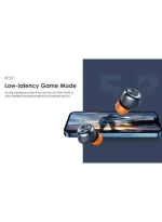 ⁦سماعات أذن لاسلكية Oraimo AirBuds 3 OEB-E11D زرقاء - أداء صوتي مذهل⁩ - الصورة ⁦4⁩