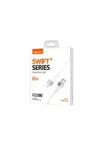 ⁦كابل Ricci RS11CL PD20W Type-C إلى Lightning سيليكون 1 متر - أبيض⁩ - الصورة ⁦3⁩