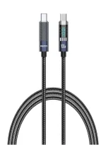 كيبل Recci Crystal Dual Type-C PD 100W بطول 1.2 متر