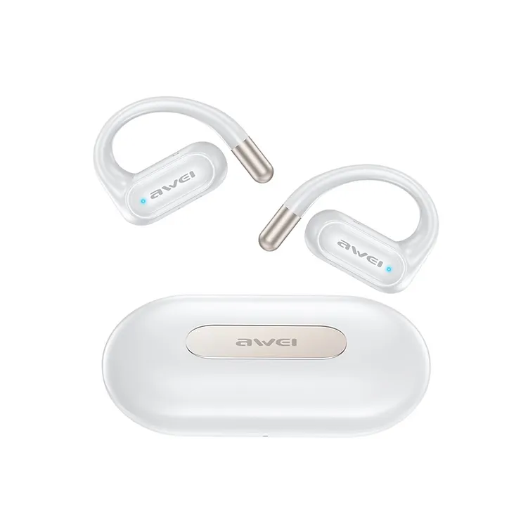 e1f97c_fc7c28d2b79348aa8da42202e Awei T102 OWS Open-Ear Wireless Sports Earphones with Air Conduction Technology and Hi-Fi Sound - White - Image 1